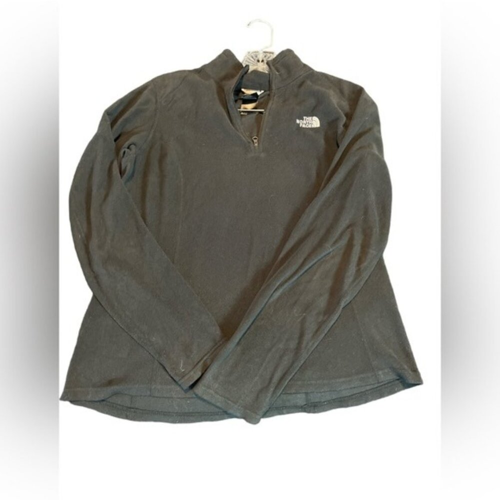 The North Face‎ Womens Black 1/4 Zip Fleece Pullover Size M